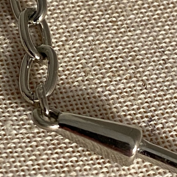 C 1946 Choker necklaceSilver Smooth boho retro style Charming Charlie - Picture 4 of 10